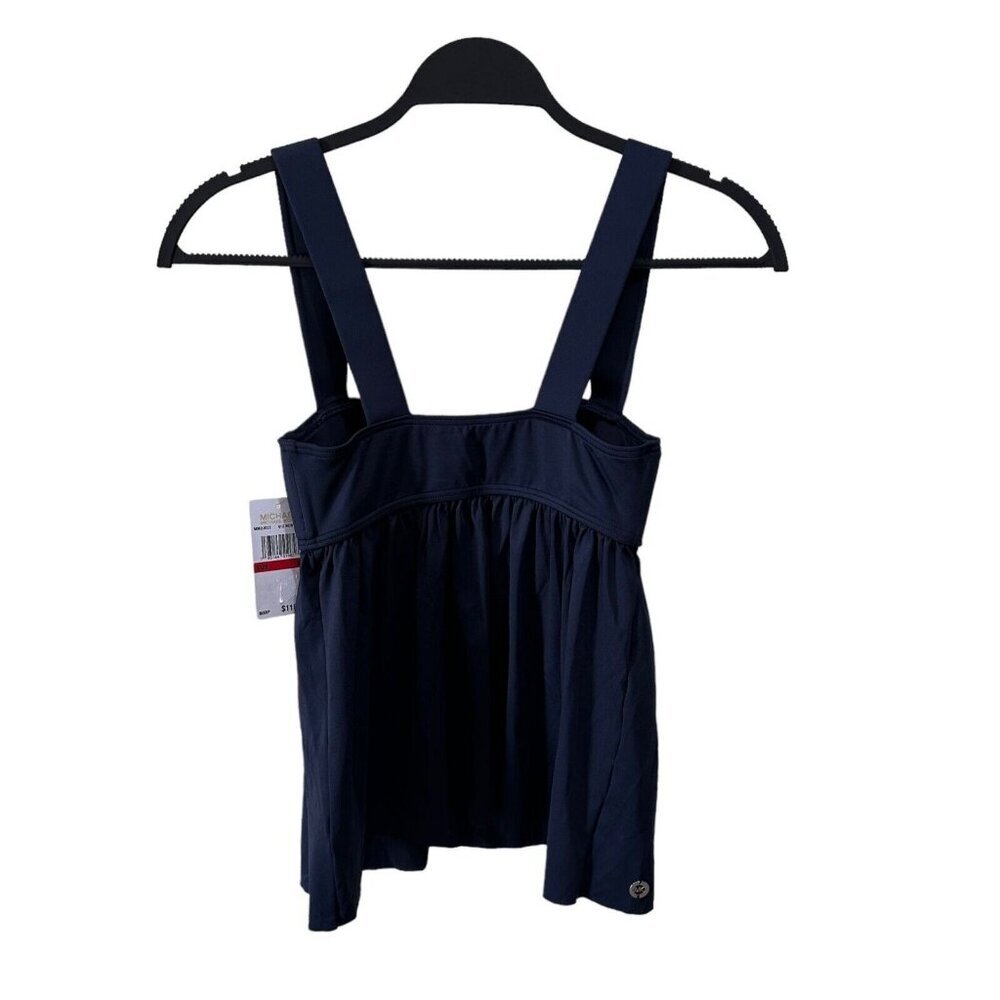 Michael Kors Womens Size XS Navy Blue Baby Doll Tankini Top NWT - Picture 4 of 6